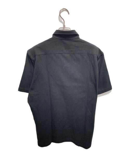 FAIRFAX（フェアファックス）FAIRFAX (フェアファックス) 半袖ポロシャツ 台衿付き ブラック サイズ:Ⅿの古着・服飾アイテム