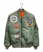 AVIREXアヴィレックス）の古着「TOP GUN MA-1フライトジャケット」｜カーキ