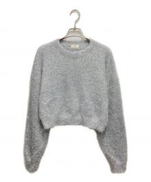 NAVE（ネイブ）の古着「ラメニット プルオーバー」｜シルバー
