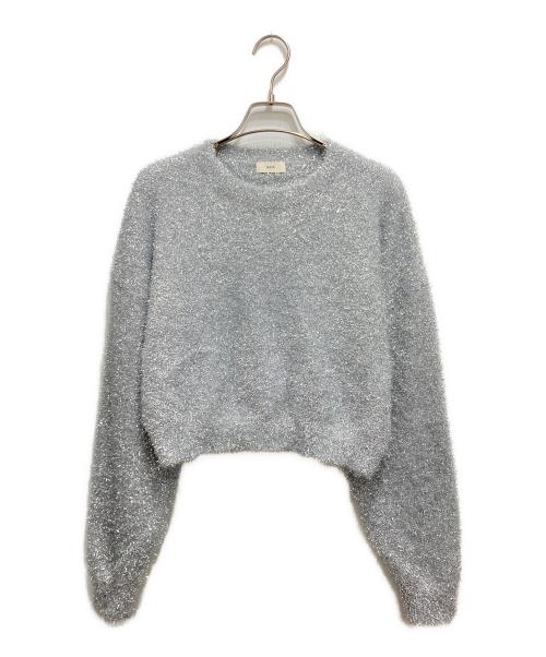 NAVE（ネイブ）NAVE (ネイブ) ラメニット プルオーバー シルバー サイズ:１の古着・服飾アイテム
