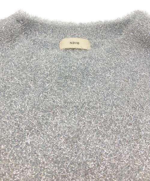 NAVE（ネイブ）NAVE (ネイブ) ラメニット プルオーバー シルバー サイズ:１の古着・服飾アイテム