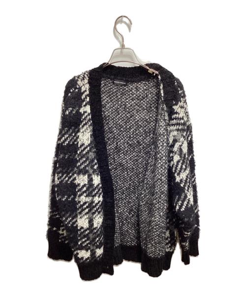 MAISON SPECIAL（メゾンスペシャル）MAISON SPECIAL (メゾンスペシャル) Plaid Jacquard Knit Cardigan ブラック サイズ:FREEの古着・服飾アイテム