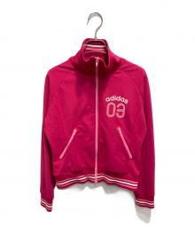 adidas（アディダス）の古着「トラックジャケット/ダブルジップ 3ライン　Y2K」｜ピンク