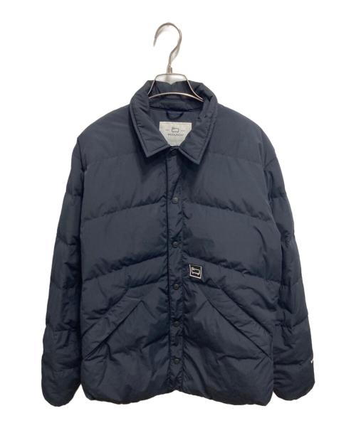 WOOLRICH（ウールリッチ）WOOLRICH (ウールリッチ) グレーロックダウンシャツジャケット ネイビー サイズ:Sの古着・服飾アイテム