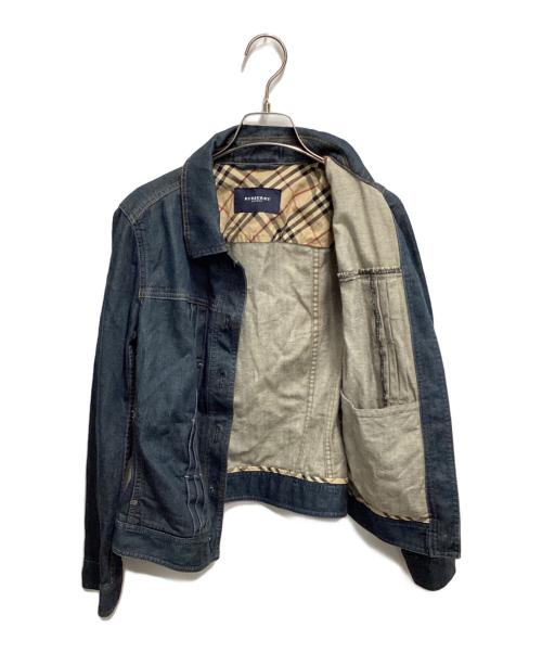 BURBERRY LONDON（バーバリーロンドン）BURBERRY LONDON (バーバリーロンドン) 裏生地ノバチェックデニムジャケット インディゴ サイズ:Sの古着・服飾アイテム