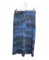 ISSEY MIYAKE (イッセイミヤケ) 筆タグ総柄デザインスカート ブルー サイズ:7：5000円