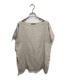 ISSEY MIYAKE（イッセイミヤケ）の古着「筆タグボーダープルオーバーシャツ」｜グレー