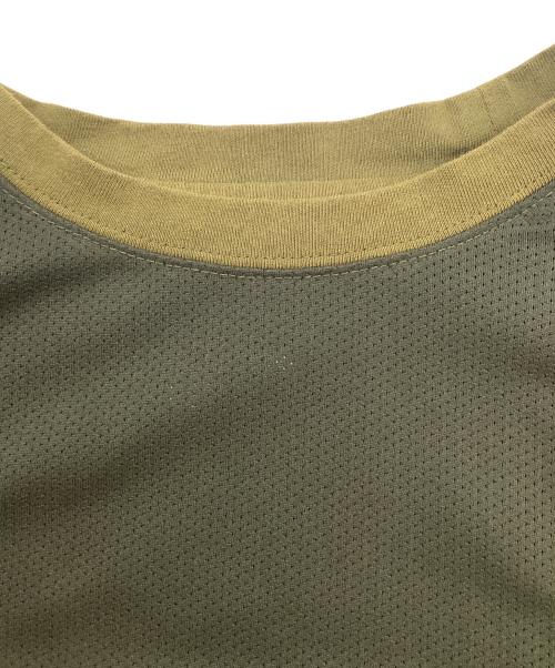 TBPR/TIGHTBOOTH PRODUCTION（タイトブースプロダクション）TBPR/TIGHTBOOTH PRODUCTION (タイトブースプロダクション) メッシュTシャツ カーキ サイズ:Ｌの古着・服飾アイテム