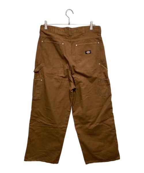 Dickies（ディッキーズ）Dickies (ディッキーズ) BEAMS  FutureArchive ダブルニーダックワークパンツ ブラウン サイズ:Ⅿの古着・服飾アイテム