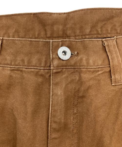 Dickies（ディッキーズ）Dickies (ディッキーズ) BEAMS  FutureArchive ダブルニーダックワークパンツ ブラウン サイズ:Ⅿの古着・服飾アイテム