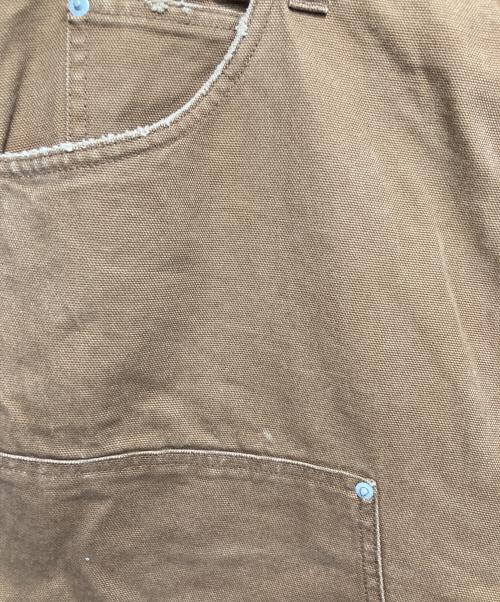 Dickies（ディッキーズ）Dickies (ディッキーズ) BEAMS  FutureArchive ダブルニーダックワークパンツ ブラウン サイズ:Ⅿの古着・服飾アイテム