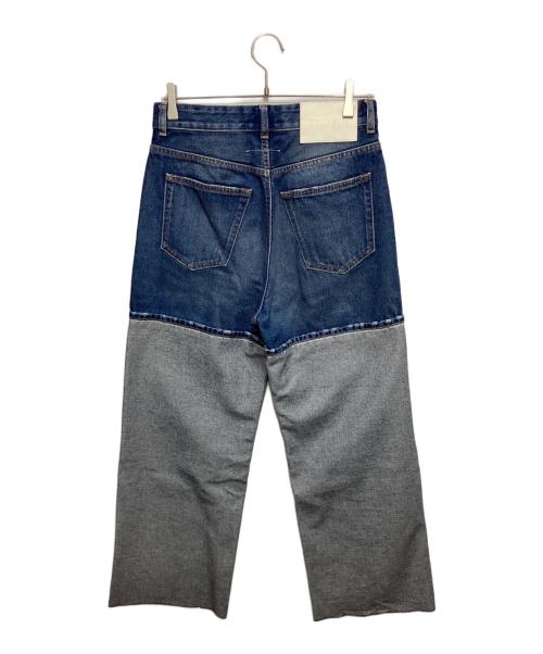MM6 Maison Margiela（エムエムシックスメゾンマルジェラ）MM6 Maison Margiela (エムエムシックスメゾンマルジェラ) スプライスド ジーンズ インディゴ サイズ:Ⅿの古着・服飾アイテム