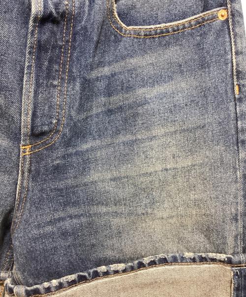 MM6 Maison Margiela（エムエムシックスメゾンマルジェラ）MM6 Maison Margiela (エムエムシックスメゾンマルジェラ) スプライスド ジーンズ インディゴ サイズ:Ⅿの古着・服飾アイテム