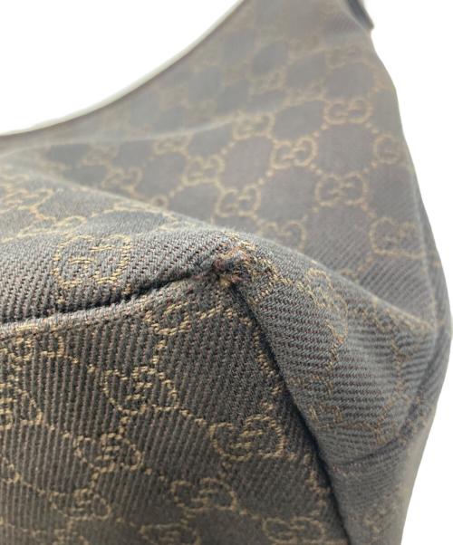GUCCI（グッチ）GUCCI (グッチ) GGキャンバスワンショルダーバッグ ブラウンの古着・服飾アイテム