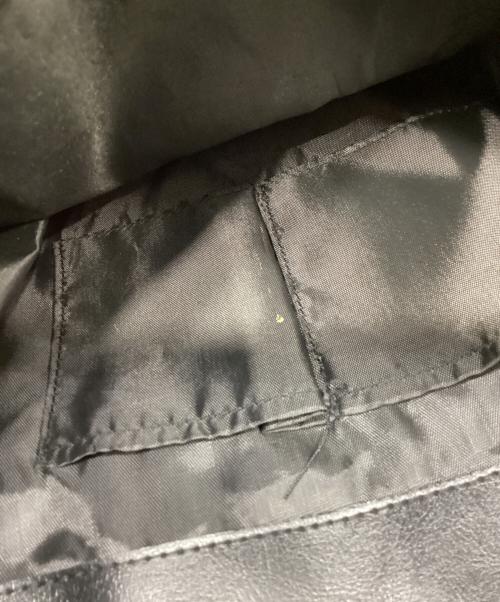 Y's（ワイズ）Y's (ワイズ) レザー切り替え トートバッグ ブラックの古着・服飾アイテム