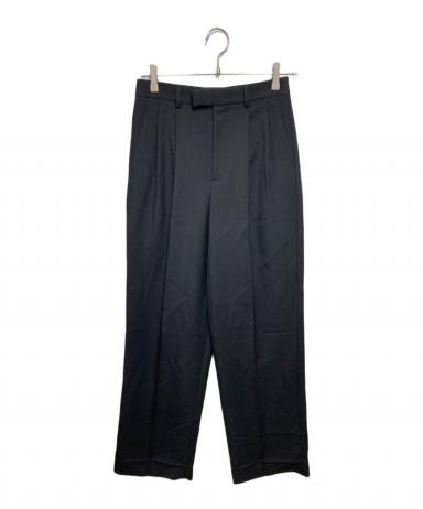 CELINE セリーヌ　 ワイドスラックス　100%シルク ブラック　タグあり 中古・古着通販】CELINE (セリーヌ) マーガレット ウール ワイド