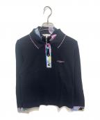 LEONARD SPORTレオナール スポーツ）の古着「プリントポロシャツ」｜ブラック