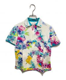 LEONARD SPORT（レオナール スポーツ）の古着「ハーフジップポロシャツ」｜ホワイト