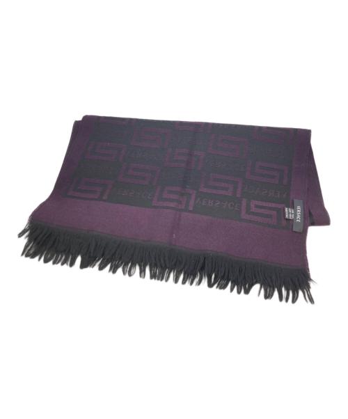 VERSACE（ヴェルサーチェ）VERSACE (ヴェルサーチェ) ロゴ総柄マフラーの古着・服飾アイテム