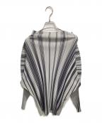 PLEATS PLEASEプリーツプリーズ）の古着「総柄プリーツカットソー」｜ブラック×グレー