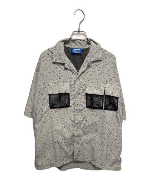 ATMOS（アトモス）ATMOS (アトモス) GRIP SWANY (グリップスワニー) CAMP SHIRT BLACK グレー サイズ:Ⅿの古着・服飾アイテム