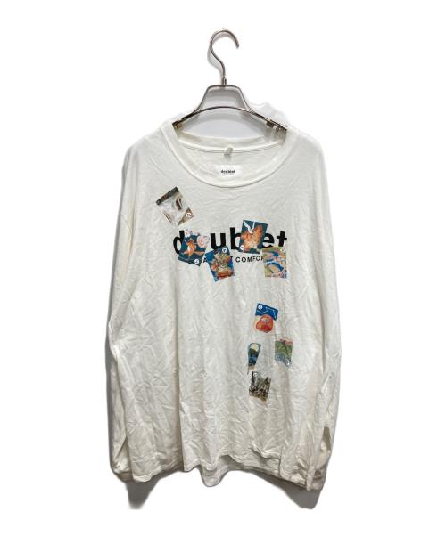 doublet（ダブレット）doublet (ダブレット) st company (エスティーカンパニー) 群馬県民による群馬県民のための群馬Tシャツ ホワイト サイズ:XLの古着・服飾アイテム