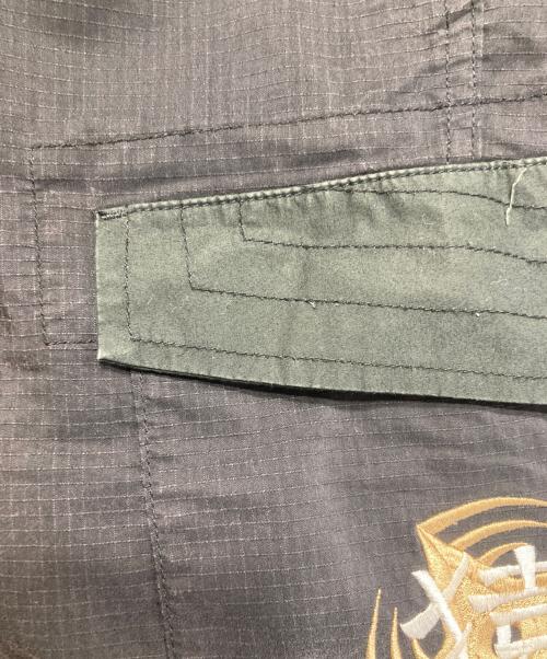 A BATHING APE（ア ベイシング エイプ）A BATHING APE (ア ベイシング エイプ) ナイロンカーゴハーフパンツ ブラック サイズ:Mの古着・服飾アイテム