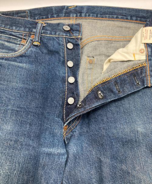 EVISU（エヴィス）EVISU (エヴィス) 2001MIGHTY EVISU プリントデニムパンツ インディゴ サイズ:31/35の古着・服飾アイテム