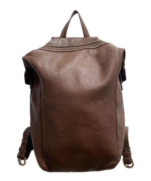 土屋鞄（ツチヤカバン）土屋鞄 (ツチヤカバン) トーンオイルヌメ ソフトミディアムバックパック ブラウンの古着・服飾アイテム