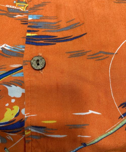 POLO RALPH LAUREN（ポロ・ラルフローレン）POLO RALPH LAUREN (ポロ・ラルフローレン) カジキ柄アロハシャツ オレンジ サイズ:XLの古着・服飾アイテム
