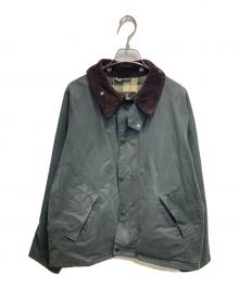 Barbour（バブアー）の古着「OSTRANSPORT / OSトランスポートワックス ショート ジャケット」｜グリーン