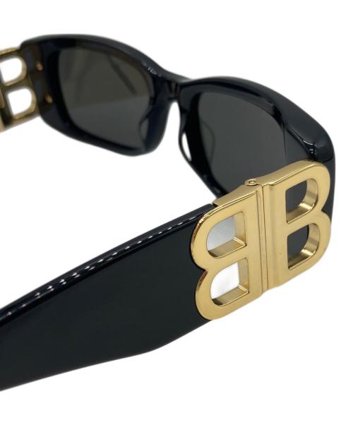 BALENCIAGA（バレンシアガ）BALENCIAGA (バレンシアガ) Dynasty Rectangle サングラス ブラックの古着・服飾アイテム