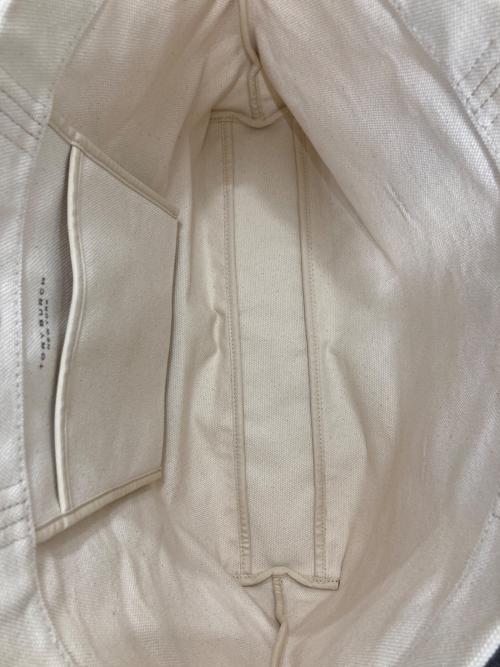 TORY BURCH（トリーバーチ）TORY BURCH (トリーバーチ) キャンバストートバッグ アイボリーの古着・服飾アイテム