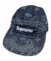 SUPREME（シュプリーム）の古着「【25SS】Bandana Jacquard Denim Camp Cap」｜インディゴ