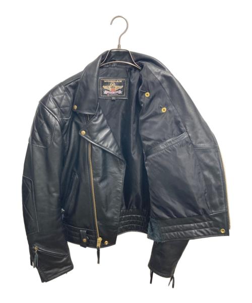 MORGAN（モーガン）MORGAN (モーガン) ダブルライダースジャケット ブラック サイズ:Ｌの古着・服飾アイテム
