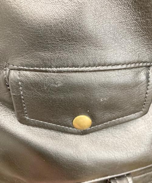 MORGAN（モーガン）MORGAN (モーガン) ダブルライダースジャケット ブラック サイズ:Ｌの古着・服飾アイテム