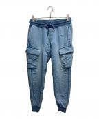 1PIU1UGUALE3 RELAXウノピゥウノウグァーレトレ リラックス）の古着「カラージョグ カーゴパンツ」｜インディゴ