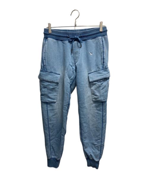 1PIU1UGUALE3 RELAX（ウノピゥウノウグァーレトレ リラックス）1PIU1UGUALE3 RELAX (ウノピゥウノウグァーレトレ リラックス) カラージョグ カーゴパンツ インディゴ サイズ:Mの古着・服飾アイテム