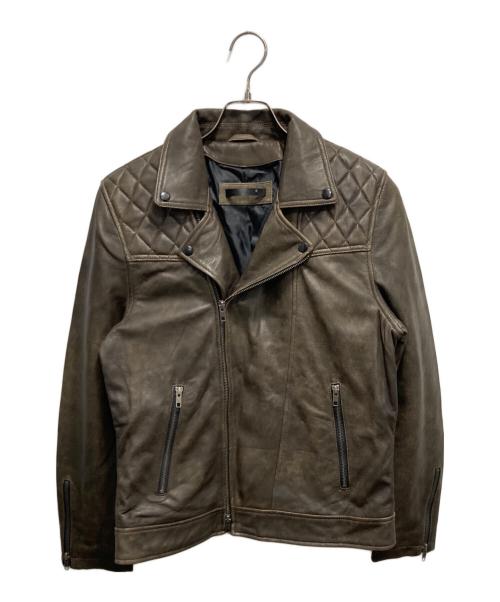 Liugoo Leathers（リューグーレザーズ）LIUGOO LEATHERS (リューグーレザーズ) レザーライダースジャケット ブラウン サイズ:Lの古着・服飾アイテム