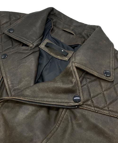 Liugoo Leathers（リューグーレザーズ）LIUGOO LEATHERS (リューグーレザーズ) レザーライダースジャケット ブラウン サイズ:Lの古着・服飾アイテム