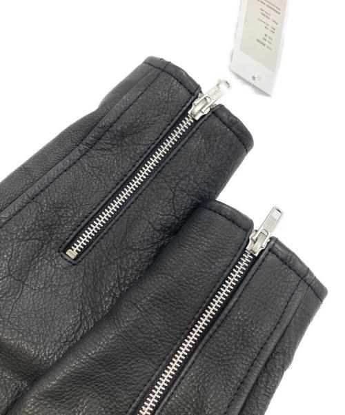 LIUGOO PLUS（リューグープラス）LIUGOO PLUS (リューグープラス) シングルレザーライダースジャケット ブラック サイズ:M 未使用品の古着・服飾アイテム