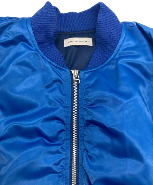 MAISON SPECIAL（メゾンスペシャル）MAISON SPECIAL (メゾンスペシャル) 2WAYオーバーシルエットMA-1 ブルー サイズ:FREEの古着・服飾アイテム
