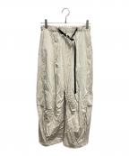 MAISON SPECIALメゾンスペシャル）の古着「メタリックバナナワークパンツ」｜ベージュ