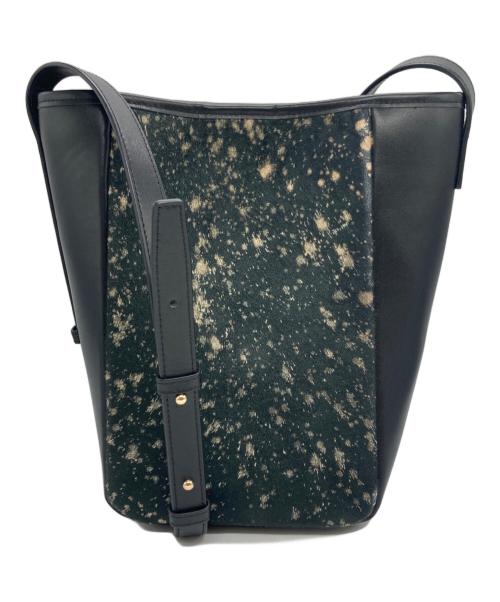 ear PAPILLONNER（イアパピヨネ）ear PAPILLONNER (イアパピヨネ) カウファーショルダーバッグ ブラックの古着・服飾アイテム