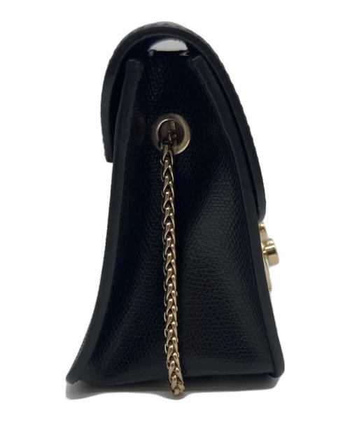 FURLA（フルラ）FURLA (フルラ) メトロポリタンチェーンショルダーバッグ ブラックの古着・服飾アイテム