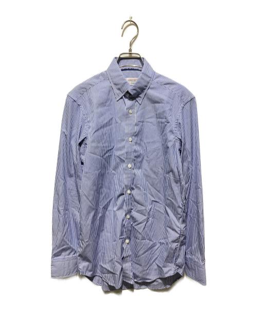 FAIRFAX（フェアファックス）FAIRFAX (フェアファックス) ストライプシャツ ブルー サイズ:14　1/2の古着・服飾アイテム