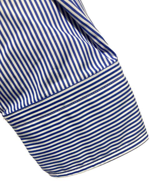 FAIRFAX（フェアファックス）FAIRFAX (フェアファックス) ストライプシャツ ブルー サイズ:14　1/2の古着・服飾アイテム