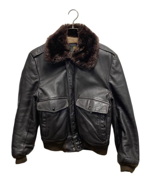 cooper（クーパー）cooper (クーパー) 裏ボアG-1タイプレザーフライトジャケット ブラウン サイズ:不明の古着・服飾アイテム