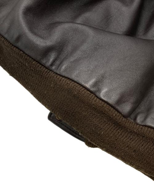 cooper（クーパー）cooper (クーパー) 裏ボアG-1タイプレザーフライトジャケット ブラウン サイズ:不明の古着・服飾アイテム