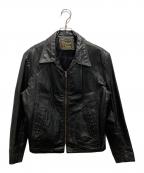 Reed Sportswearリードスポーツウェア）の古着「レザージャケット」｜ブラック